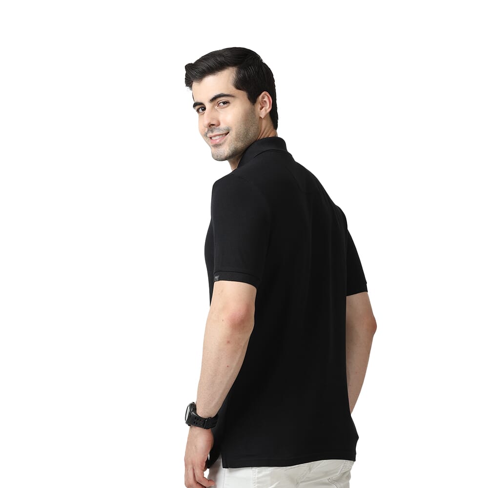 Mark & Spencer Polo T-shirt Without Tipping - Black